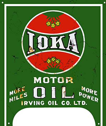 IOKA Motor Oil Reproduction Garage Shop Metal Sign 23x27