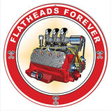Flat Heads Garage Art Metal Sign By Rudy Edwards 30×30 Round