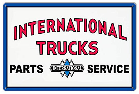 International Trucks Reproduction Garage Shop Large Metal Sign 16×24