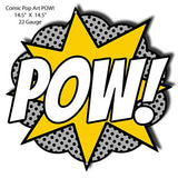 POW Comic Pop Art Laser Cut Out Nostalgic Metal Sign 14.5×14.5