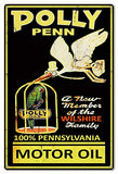 Polly Penn Motor Oil Reproduction Large Gas Station Metal Sign 16×24