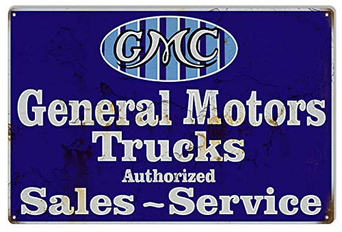 General Motors Trucks Vintage Looking Reproduction Metal Sign 16×24