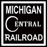 Michigan Central Railroad Sign 12x12