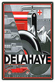 Delahaye Automobile Reproduction Garage Shop Metal Sign 12×18