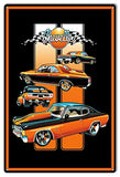 Chevelle Hot Rod Garage Shop Metal Sign By Bernard Oliver 12×18