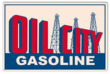 Oil City Gasoline Reproduction Motor Oil Metal Sign 12×18
