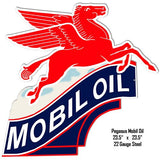 ArtFuzz Pegasus Mobil Oil Laser Cut Out Reproduction Sign 23.5x23.5