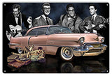 1950s Cadillac Metal Sign 50s Music Artist by Artist Bob Kramer 12×18
