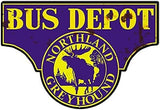 Bus Depot Greyhound Cut Out Reproduction Nostalgic Sign 15×22