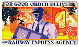 Railway Express Agency Reproduction Railroad Metal Sign 8×14