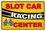 Slot Car Racing Reproduction Motor Speedway Metal Sign 12×18
