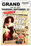 Freuch Peep Show Reproduction Nostalgic Wall Art Metal Sign 12×18
