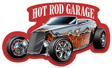 Hot Rod Cut Out With 3D Effect Wall Art Metal Sign 12.5×21