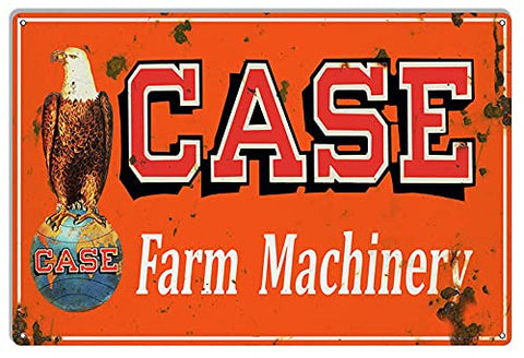 Case Farm Machinery Reproduction Large Country Metal Sign 16×24