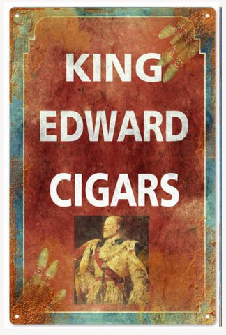 King Edwards Cigar Reproduction Sign 12x18