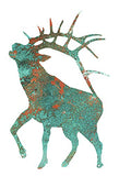 Deer Laser Cut Out Faux Patina Animal Metal Sign 15.5×24