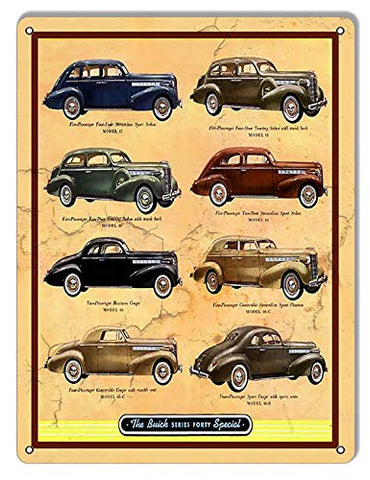 Buick Automobiles Garage Art Reproduction Man Cave Metal Sign 9×12