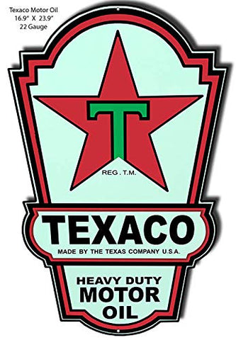 Motor Oil Reproduction Laser Cut Out Garage Metal Sign 16.9×23.9.