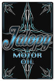 Jalopy Motor Oil Garage Art Metal Sign By Steve McDonald 16×24