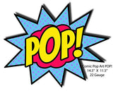 POP Comic Pop Art Laser Cut Out Nostalgic Metal Sign 11.5×14.5