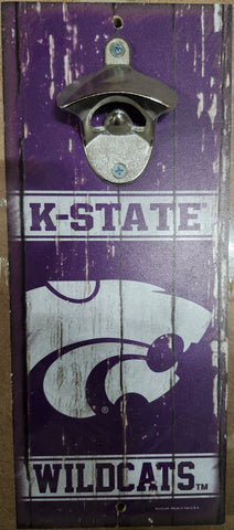 Kansas State Wildcats Sign Wood 5x11 Bottle Opener Alternate