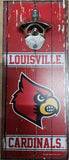 Louisville Cardinals Sign Wood 5x11 Bottle Opener Alternate