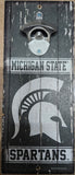 Michigan State Spartans Sign Wood 5x11 Bottle Opener Alternate