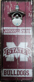 Mississippi State Bulldogs Sign Wood 5x11 Bottle Opener Alternate