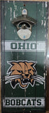 Ohio Bobcats Sign Wood 5x11 Bottle Opener Alternate