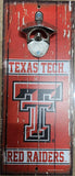 Texas Tech Red Raiders Sign Wood 5x11 Bottle Opener Alternate
