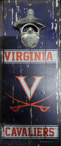 Virginia Cavaliers Sign Wood 5x11 Bottle Opener Alternate
