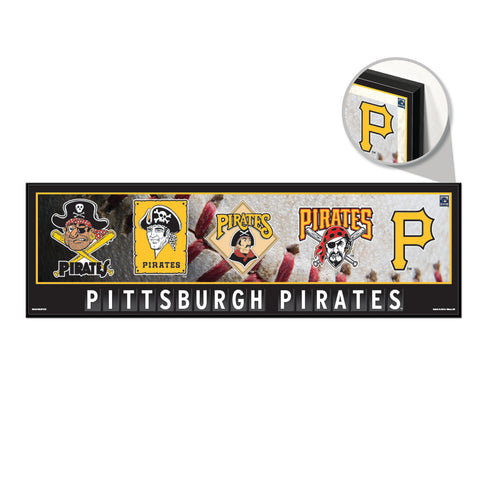 Pittsburgh Pirates Sign 9x30 Wood Evolution