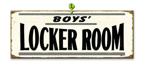 Locker Room Wood 17x44