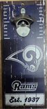 Los Angeles Rams Sign Wood 5x11 Bottle Opener Alternate