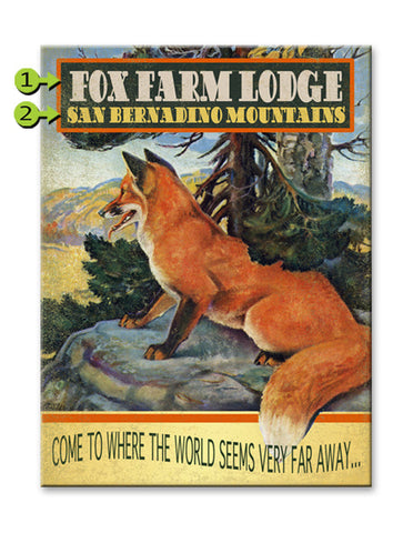 World Seems Far Away, Fox Wood Sign 23x31