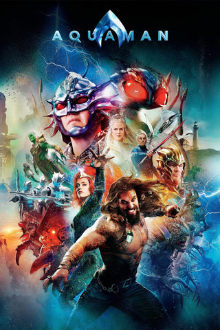 Aquaman Style A Movie Poster 11 x 17 inch