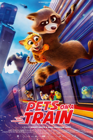 Pets on a Train Style A Movie Poster 27 x 40 inch