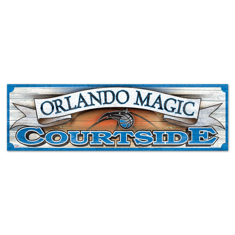 Orlando Magic Sign 9x30 Wood Courtside