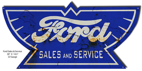 Classic Car Reproduction Vintage Laser Cut Out Garage Art Metal Sign 14.5×30