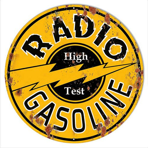 Radio Gasoline Reproduction Vintage Motor Oil Metal Sign 14×14