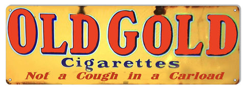 Old Gold Cigarettes Reproduction Cigar Metal Sign 6×18