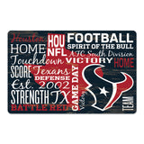 Houston Texans Sign 11x17 Wood Wordage
