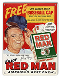 ArtFuzz Red Man Cigarette Reproduction Cigar Metal Sign 9x12