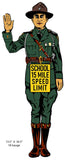 State Trooper Laser Cut Out Wall Art Metal Sign 13.5×34.5