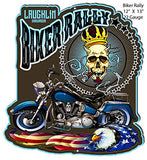 Laughlin Nevada Biker Rally Motorcycle Metal Cut Out By Bernard Oliver