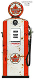 Supertest Gas Pump Cut Out Reproduction Garage Shop Metal Sign 17×40