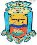 Bombardment Group 390 Cut Out Metal Sign By Stev McDonald 16x20