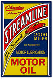 Streamline Charles Motor Oil Reproduction Man Cave Metal Sign 18x30