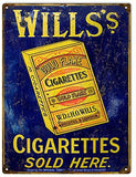 Vintage Wills Cigarettes Reproduction Sign 9x12