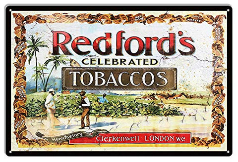 Redford Tobacco Reproduction Cigar Metal Sign 12×18